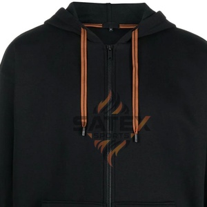 Sweat à capuche zippé brodé pour homme, saison hivernale - Logo personnalisé, 100% coton molletonné, couleurs et tailles personnalisées, service OEM - Product Image 6