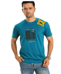 เสื้อยืดผู้ชายไซส์ใหญ่ คุณภาพสูง ผ้าฝ้าย 100% พิมพ์ลาย ดีไซน์ล่าสุด พิมพ์ลายตามสั่ง กันยับ ระบายอากาศได้ดี สีดำ - Product Image 1