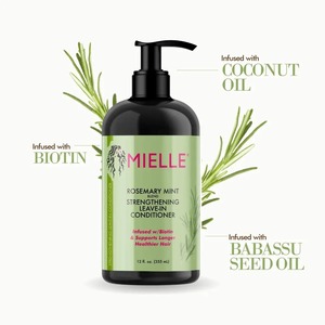 Mielle Organics มิ้นต์โรสแมรี่, ครีมนวดผมเพื่อสุขภาพผมสดชุ่มชื้นบำรุงอย่างล้ำลึกทำให้ผมนุ่มสลวย - Product Image 5