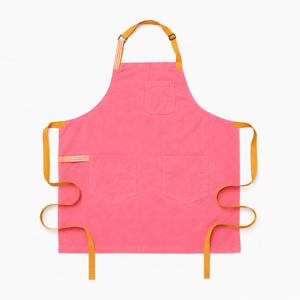 Wholesale Customizable Logo Cotton Barista <b>Bib</b> <b>Apron</b> Home Kitchen Workwear Waterproof <b>Apron</b> - Product Image 5