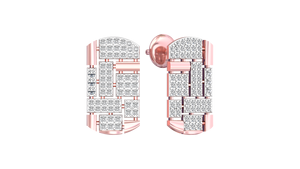 Pendentif personnalisé en or 10 carats 14 carats 18 carats Pendentif photo personnalisé Ensemble collier et boucles d'oreilles en diamants de laboratoire - Product Image 3