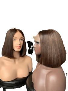 สีธรรมชาติเนียนตรงเวียดนามหนังกำพร้าชิดผมบ๊อบวิกผู้ค้าส่งราคา - Product Image 2