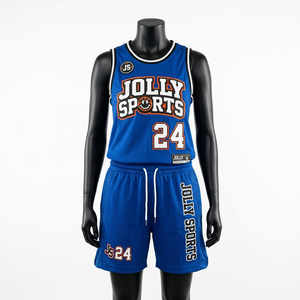Women Basketball Jersey Short <b>Set</b> 180 GSM Breathable Polyester <b>Mesh</b> Navy Orange Rib Panel Custom Tackle Twill Women's <b>Sets</b> - Product Image 4