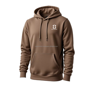 Sweat à capuche zippé surdimensionné en polaire brodé et imprimé personnalisé de haute qualité avec poches doublées, unisexe, hiver, polyester/coton - Product Image 6