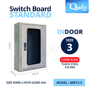 Tablero de interruptores de gabinete eléctrico de montaje en pared acrílico tamaño 3 caja de distribución de energía interior con diseño protector superventas - Product Image 5