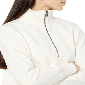 Sweat-shirt à demi-zip en coton surdimensionné pour homme, style coréen, avec logo personnalisé, impression numérique, vente en gros OEM, hiver - Product Image 4