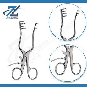 Retractor Weitlander Manual de 3-4 Dientes, 135 mm de Largo, Afilado, 2-3 Dientes, Instrumentos Quirúrgicos de Acero Inoxidable, Certificado CE, Alta Calidad - Product Image 3