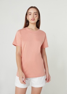 เสื้อยืด unisex สีฟ้าอ่อนแบบสั่งทำ100% แหวนผ้าฝ้ายปั่นหวีสไตล์เรียบ0556ทำในประเทศไทย - Product Image 6