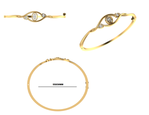 Délicat luxe 0.25Ct Baguette & Diamant rond Bracelet en diamant cultivé en laboratoire en or 14K Vente en gros OEM - Product Image 6