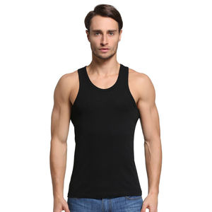 High Quality <b>Men's</b> 100% Cotton Ribbed <b>Tank</b> <b>Top</b> Custom Printed Gym Workout Fitness Streetwear Summer Sleeveless Fit - Product Image 3
