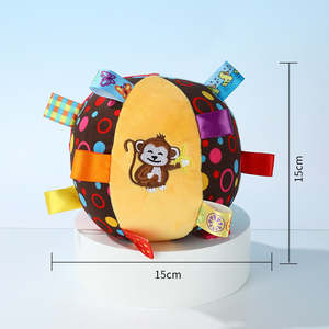 Jouet interactif pour chien en peluche sonore, coloré, en forme de cloche, écologique, durable, résistant aux morsures, pour les dents et les jouets à lancer - Product Image 4