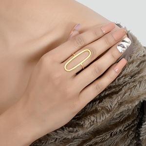 Gold Plated Minimalist Brass Dainty Feather <b>Rings</b> for Women Handmade <b>Thin</b> Feather <b>Ring</b> for Daily Wear Girls' Accessory - Product Image 3