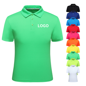 Vente en gros de t-shirts personnalisés imprimés, grande taille, décontractés, pour le golf, à manches courtes, couleur unie, tricotés, 100% coton, logo personnalisé, pour hommes - Product Image 1