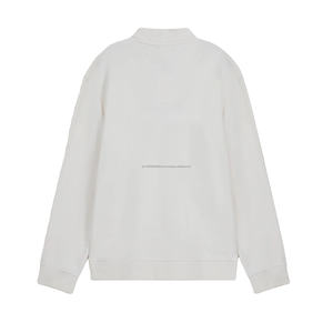 Sudadera de invierno 2026 con cremallera de un cuarto para hombre, cuello simulado personalizado, color liso, talla grande, ligera, cortavientos, OEM ODM, a la moda - Product Image 6