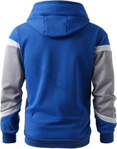 ONDRA Sweat-shirt à capuche décontracté à manches longues en coton 100% pour homme, avec cordon de serrage et poches, pour l'hiver - Product Image 2