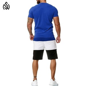 Nouveau design de t-shirts pour hommes ensemble de shorts courts de gym shorts d'entraînement personnalisés pour hommes shorts de vêtements de sport d'été - Product Image 2