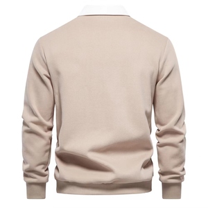 Primavera Otoño Polo Cuello Sudadera Para Hombres Moda Smart Men Hoodies - Product Image 4