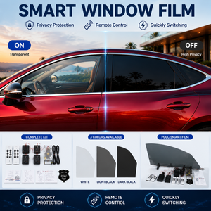 Película Inteligente PDLC para Ventanas Laterales de Automóviles, Película de Privacidad Conmutable por Control Remoto, Rollo de Corte Personalizado, Suministro al por Mayor - Product Image 1
