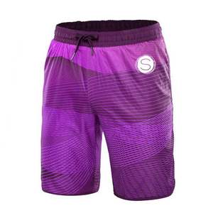 Short de jogging en maille 100% coton pour homme avec motif léopard pour fitness, entraînement athlétique et gymnastique - Product Image 1