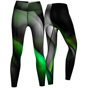 Leggings de yoga personalizables con cintura alta en V, efecto levanta glúteos y diseño acampanado para mujer - Product Image 3