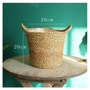 Paniers de rangement durables en rotin tissé à la main Conteneur en osier Panier à plantes écologique Fabriqué au Vietnam Service personnalisé - Product Image 4