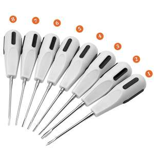 ชุดเครื่องมือผ่าตัดทางทันตกรรมแบบแมนนวลทำจากสเตนเลสสตีล8ชิ้นเครื่องมือดึงปลายรากฟัน - Product Image 1