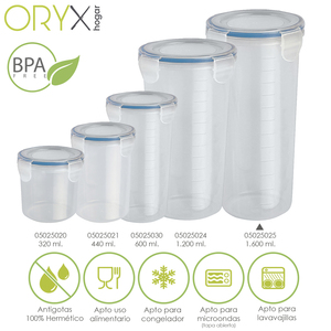 Contenitore Rotondo in Plastica Ermetico da 1.600 ml. O/ 12 x 24 (H) cm. - Product Image 4