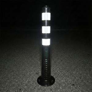 75 X 8 cm TPE Delineator Black Traffic Warning Product with <b>Socket</b> - Product Image 3