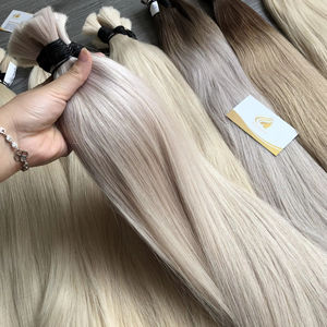 Mejor precio barato 200kg Natural onda recta encaje frontal pelo de bebé de color a granel crudo vietnamita extensiones de cabello humano virgen venta - Product Image 1