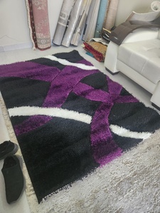 Alfombra Adiva de 39 Pulgadas, Tejida en Jacquard, Lavable, de Pelo Corto, Delgada, Antideslizante, Fabricada a Máquina, Alfombra Turca Lisa de Poliéster con Patrón Geométrico para el Hogar - Product Image 6