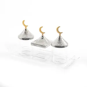 Caja acrílica moderna para dulces con tapa de diseño para almacenamiento de postres y dátiles en casa - Product Image 6