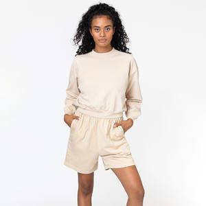 Nouveau Logo d'impression personnalisé pour femmes à la mode 100% coton éponge française qualité de luxe personnalisé Gym Sweat Cargo Shorts - Product Image 6