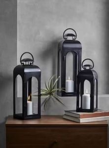 Juego de 3 farolillos decorativos de acero inoxidable con el precio más bajo para decoración del hogar - Product Image 5