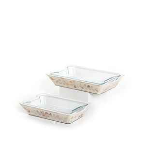 Plateau acrylique en résine nacre de luxe, organisateur de vernis personnalisé en terre cuite plateau de service de fruits alimentaires à longue Surface - Product Image 1