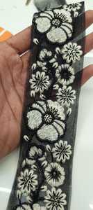 Haute Qualité À La Mode Broderie Dentelle Bordure Écologique Net Matériel Motif Floral pour Saree Sacs Chaussures Tissu Cadeaux Conception - Product Image 3