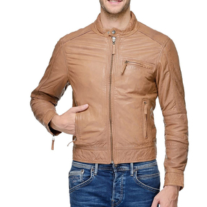 Fabricant OEM Meilleur Vestes en cuir de vachette de haute qualité pour hommes Produit le plus vendu Vestes en cuir pour hommes - Product Image 5