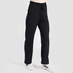 Pantalon de sport ample et respirant pour femme, style décontracté, taille élastique mi-haute, technique froissée, noir, taille XL - Product Image 3