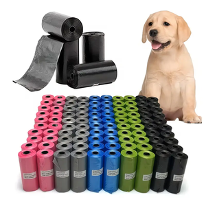Bolsas para Desechos de Mascotas con Estampado de Huellas, Bolsas Desechables para Recoger Excrementos de Perro, para Paseos - Product Image 3