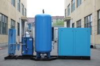 Kompresor Udara Sekrup Terintegrasi 37kW 50HP untuk Pemotongan Laser Serat 20kW-30kW 1.6MPa Sistem Udara Terpasang di Skid Logo Kustom Grosir