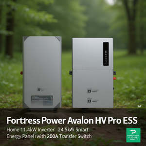 อินเวอร์เตอร์ Fortress Power Avalon HV Pro ESS 11.4kW พร้อมแบตเตอรี่ 24.5kWh ระบบแผงพลังงานอัจฉริยะ และสวิตช์โอนถ่าย 200A - Product Image 3
