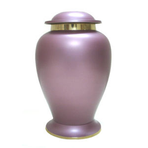 โกศใส่ศพสีชมพูพร้อมที่วางบนเคาน์เตอร์สีทองขี้เถ้าโกศตกแต่งที่โดดเด่น - Product Image 1