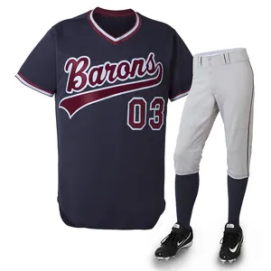 2024 Op Maat Gemaakte Sublimatie Honkbal Uniform Professionele Fabrikant Gemaakt Beste Voor Heren Honkbal Uniform