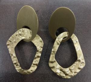 Pendientes de moda pendientes de latón hechos a mano para mujer - Product Image 4