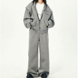 Ensemble de survêtement évasé pour femme en tissu doux, deux pièces avec bas évasé pour un confort quotidien et une tenue facile 2026 - Product Image 1