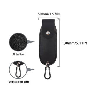 Porte-épices en cuir PU tendance, porte-clés, étui élégant pour spray de défense personnelle, étui en cuir durable pour spray au poivre - Product Image 2