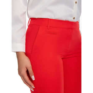 Pantalones de vestir ajustados para mujer, estilo lápiz, informales de negocios, de cintura media, hasta el tobillo, antiarrugas, transpirables, con dobladillo con vuelta y trabillas para cinturón, talla XL - Product Image 3
