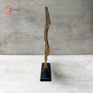 Escultura de arte abstracto de Metal de aluminio de lujo moderno, forma redonda, decoración del hogar, acentos de oficina, regalo perfecto con estilo, logotipo personalizado - Product Image 3