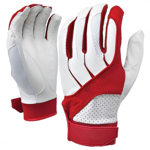 Guantes de bateo de softbol de alta calidad personalizados OEM, guantes de bateo de béisbol de gran calidad, guantes de bateo para hombres, piel de oveja - Product Image 1