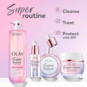 Crème Olay Super avec écran solaire SPF 30, format d'essai, hydratant léger pour le visage avec protection solaire, 5 avantages pour la peau en 1 - Product Image 2
