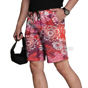 <b>Lightweight</b> 100% Cotton Quick Dry Breathable Customizable Beach <b>Shorts</b> for <b>Men</b>-Running Style Oversized Fit - Product Image 6
